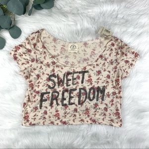 American Eagle Floral Crop Top